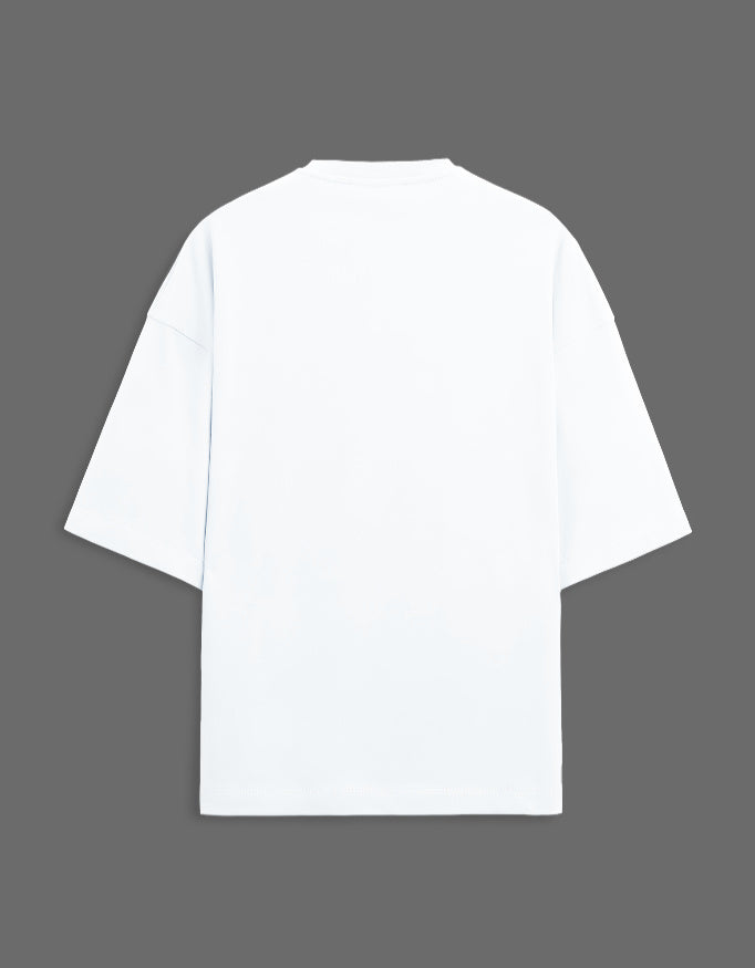 Deadline was yesterday [White] - Unisex Terry Oversized Tee - 2
