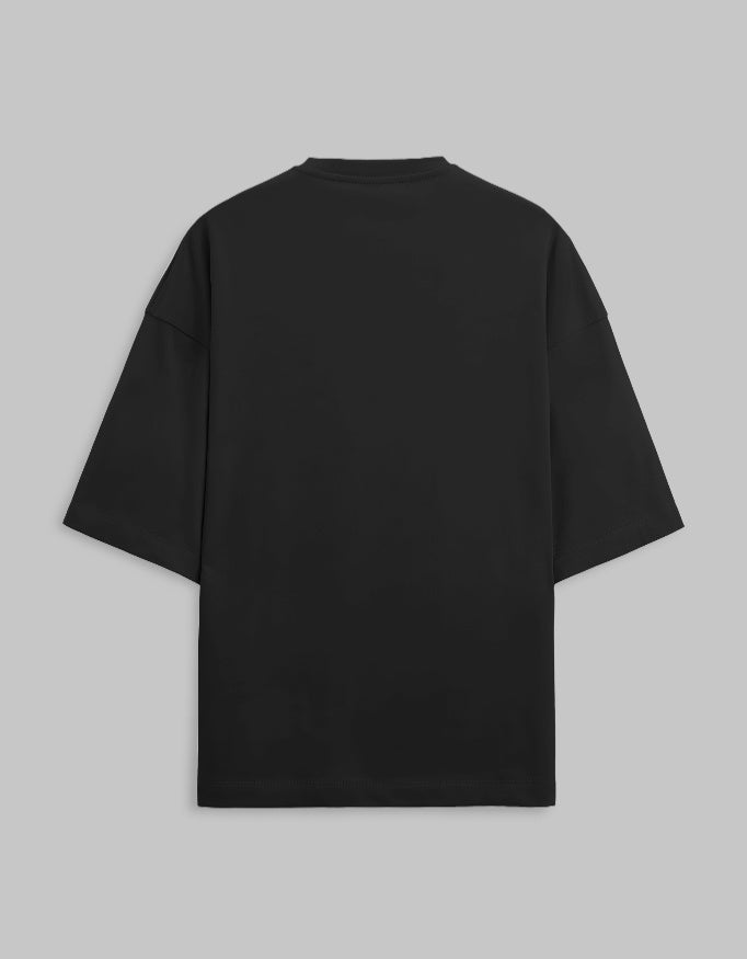 Deadline was yesterday [Black] - Unisex Terry Oversized Tee - 3